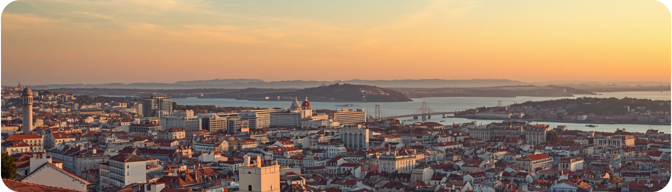 Aerial view of Lisbon