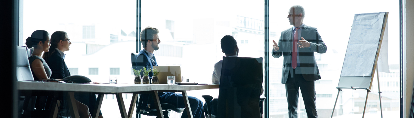 Tech team working in a meeting